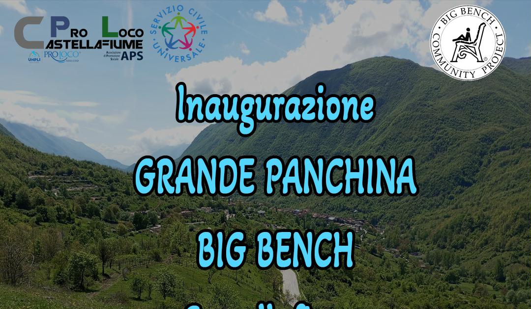 Inaugurazione Big Bench Grande Panchina Castellafiume